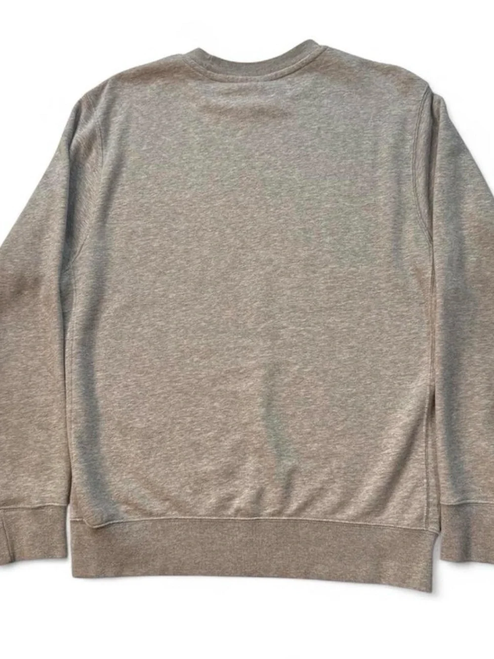 Nike Gray Crewneck Sweatshirt with Blue 'Nike Athletic Club' Logo and Red Swoosh